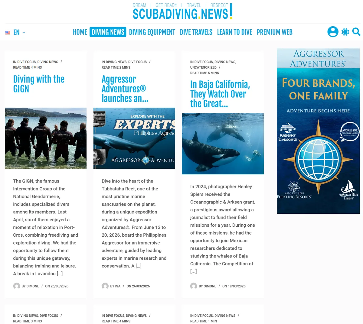 Site Scubadiving News